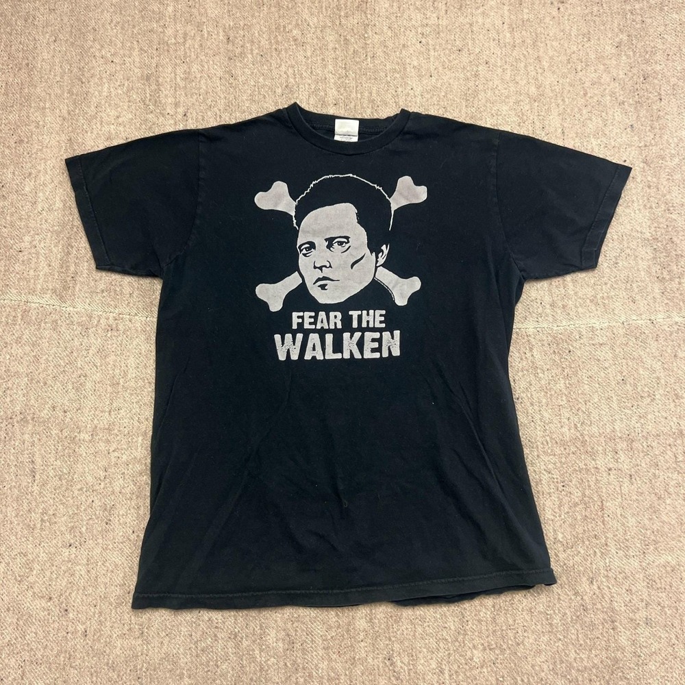 Christopher Walken Fear The Walken Shirt Mens Large Black 2000s